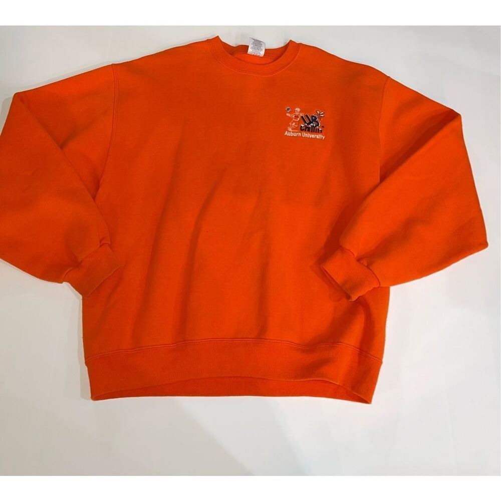 Vintage Jerzees Auburn University Tigers Pullover Sweatshirt Crewneck Sz Large A